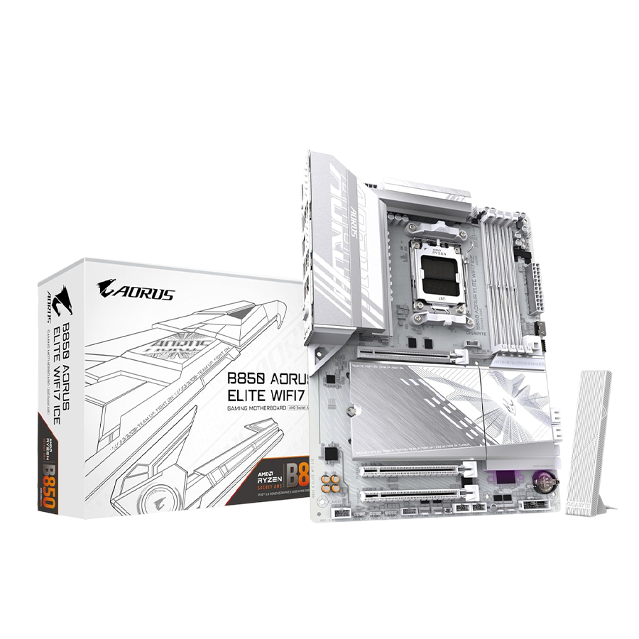 GIGABYTE B850 A ELITE WIFI 7 ICE ATX Motherboard