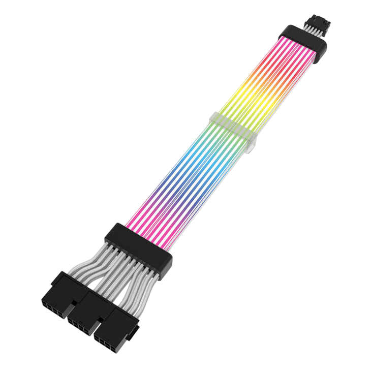 DARKFLASH Motherboard Extender ARGB 12-Pin ×4 – Black
