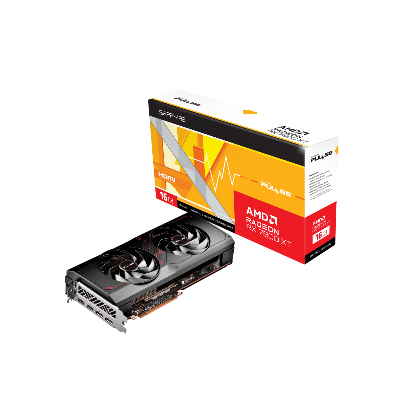 SAPPHIRE Pulse AMD Radeon™ RX 7800 XT 16GB Graphics Card