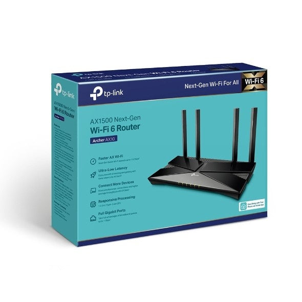 TP-Link Archer AX10 AX1500 Dual-Band Wi-Fi 6 Router