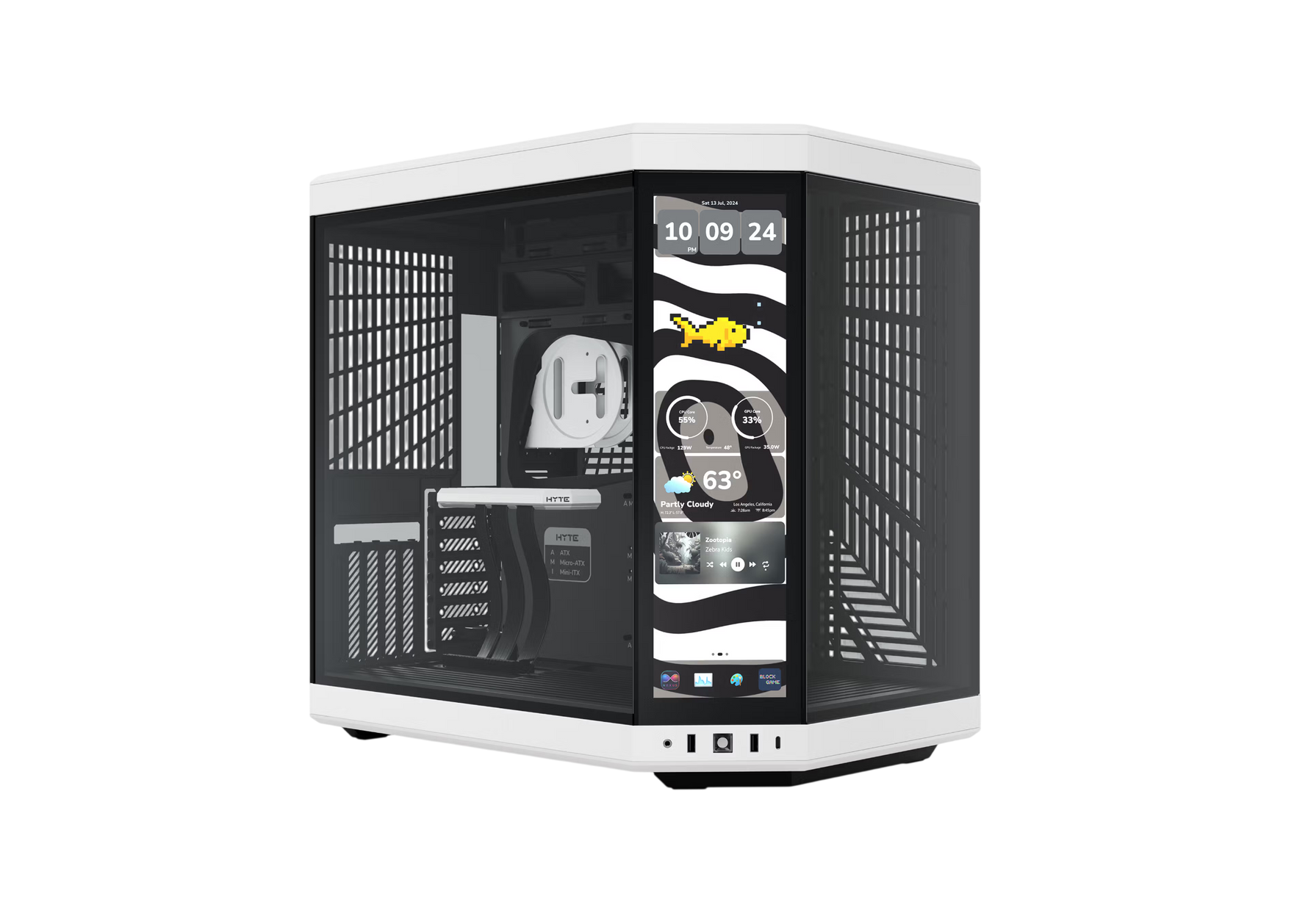 Intel Core i5-14400F Gaming PC | RTX 5050 8GB | 32GB DDR5 | 1TB NVMe | HYTE Y70 Touch