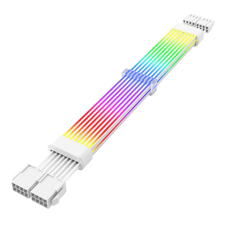 DARKFLASH Motherboard Extender ARGB 6+2-Pin ×2 – White