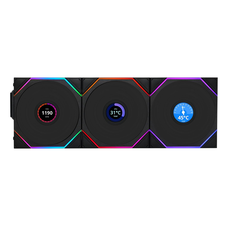 LIAN LI UNI FAN TL LCD 120 Wireless – Triple Pack