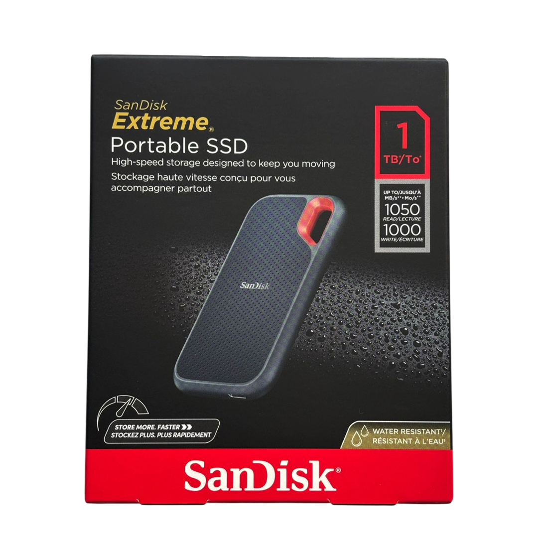 SanDisk Extreme Portable SSD 1TB – Up to 1050 MB/s