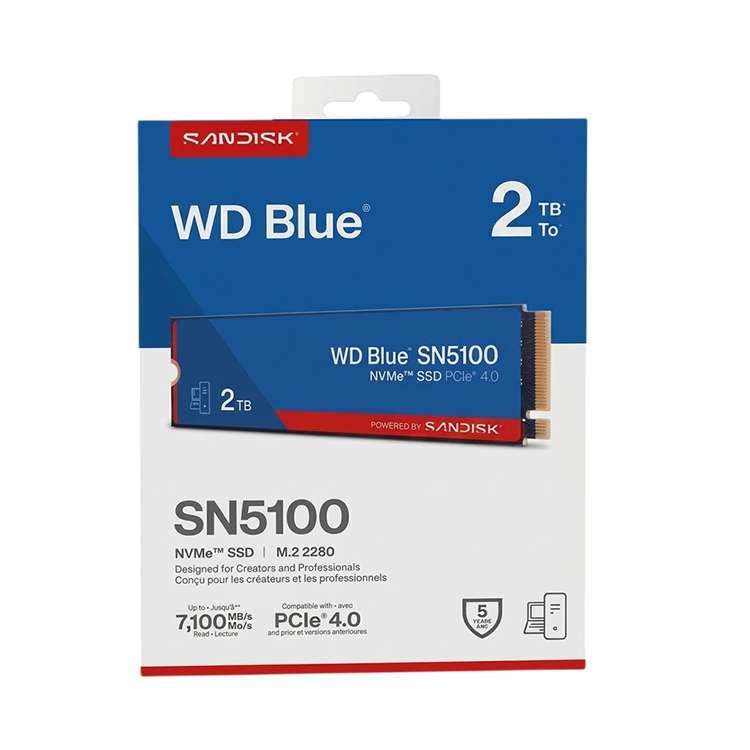 WD Blue SN5100 2TB M.2 PCIe Gen4 NVMe SSD