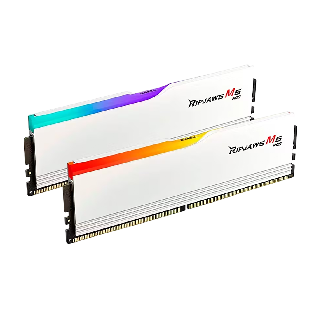 G.SKILL RIPJAWS M5 RGB DDR5 32GB (2×16GB) 6000MT/s CL36 High-Performance RAM – White