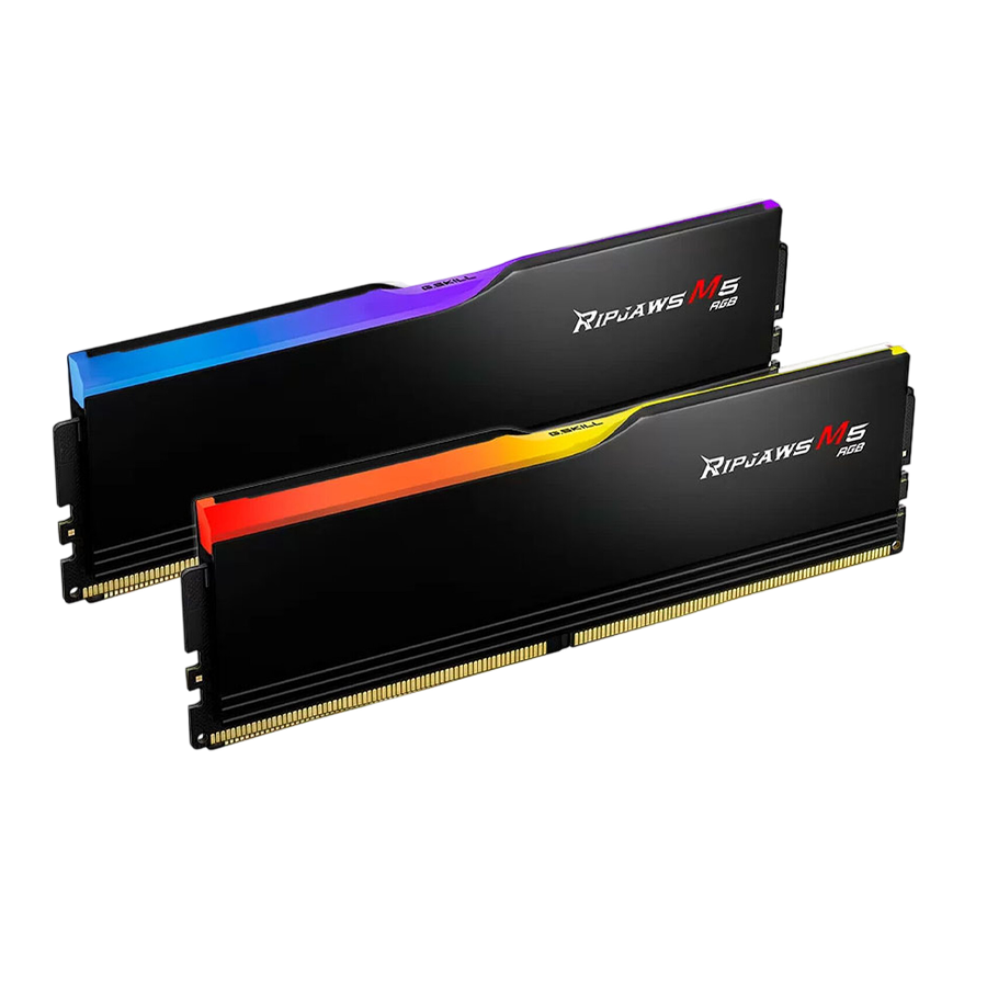 G.SKILL Ripjaws M5 RGB DDR5 96GB (2×48GB) 6400MHz – Black Desktop RAM