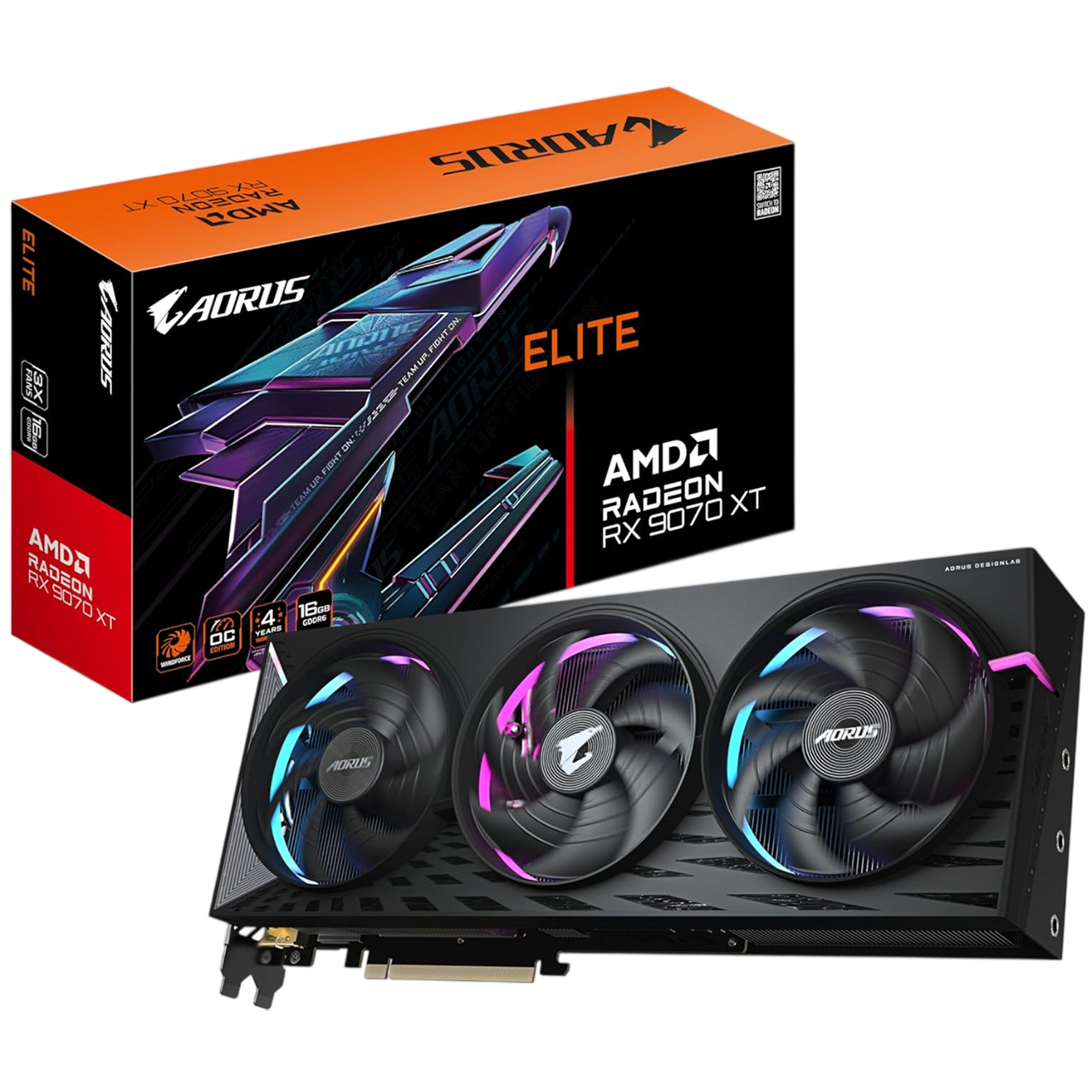GIGABYTE AORUS Radeon™ RX 9070 XT Elite 16GB Graphics Card