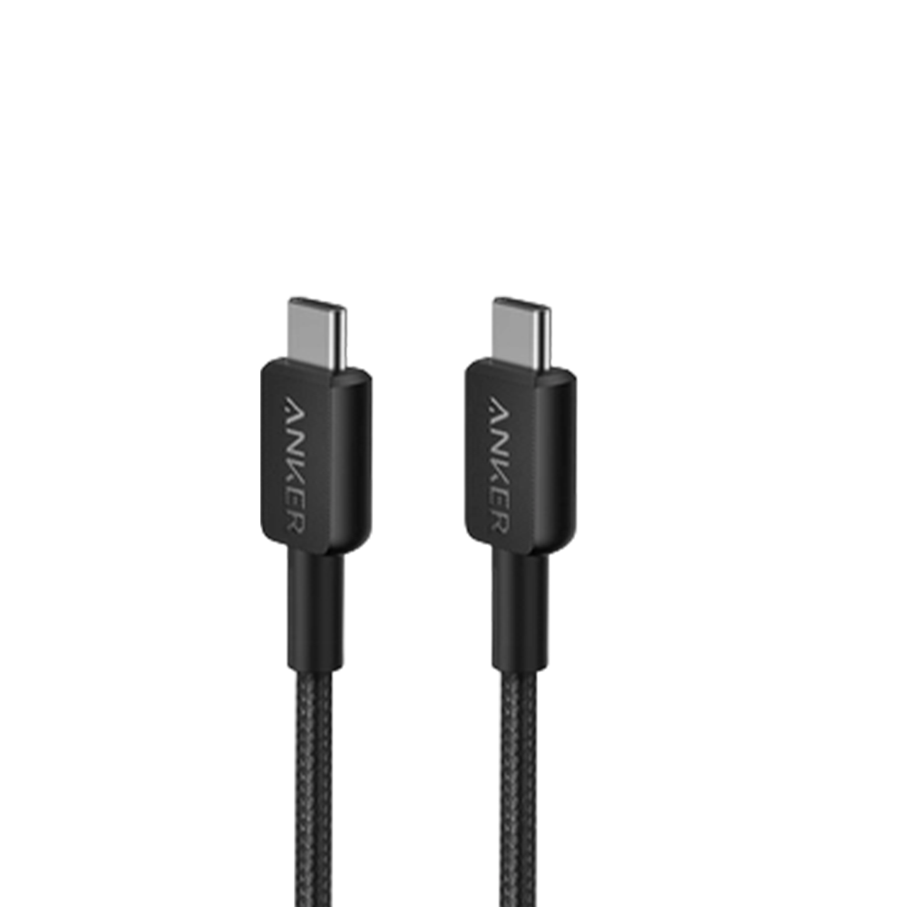 Anker 322 USB-C to USB-C Cable 3 ft (0.9 m) – A81F5H21 | 60W Fast Charge & Data Sync