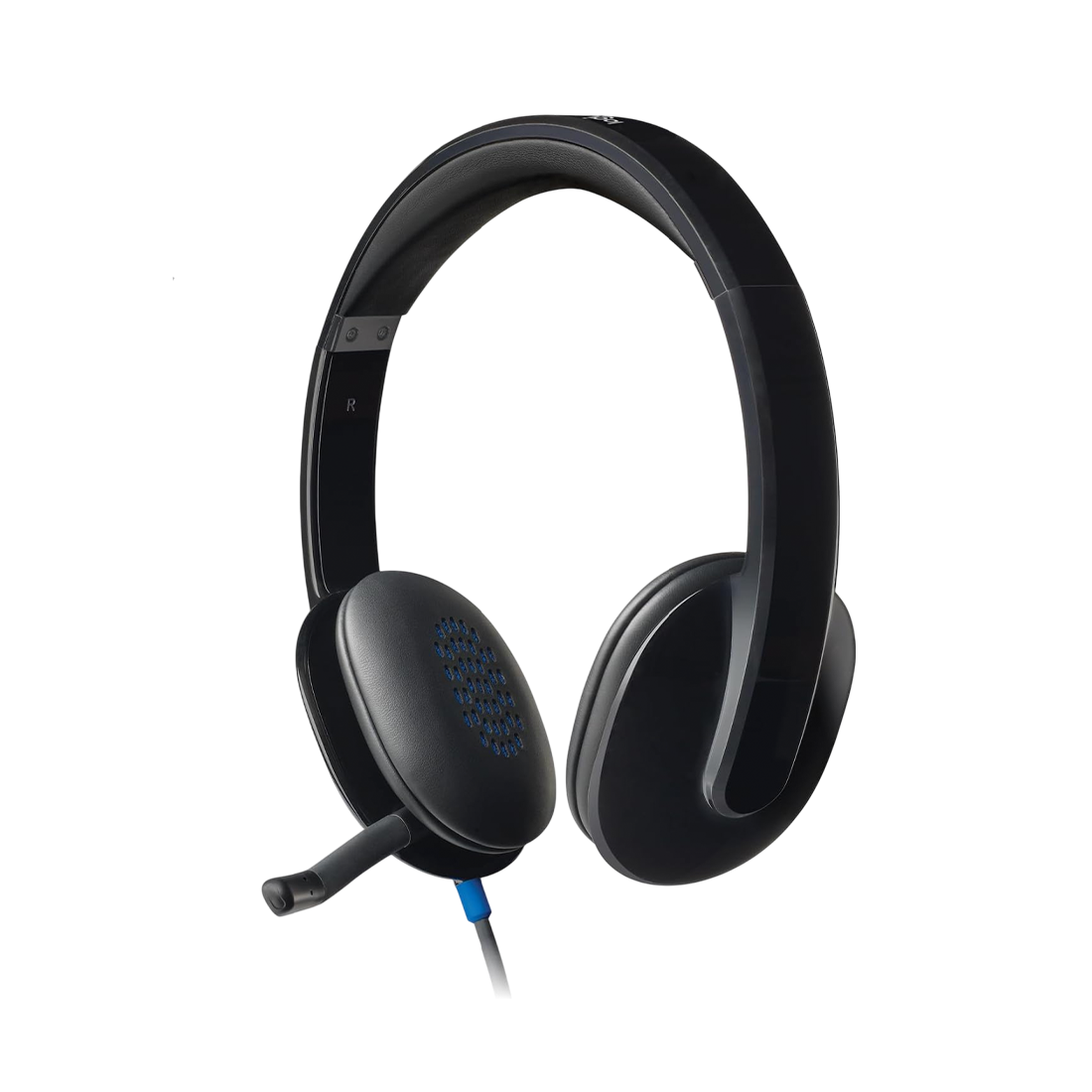 Logitech H540 USB Computer Headset – Wired Stereo Headset with Noise-Canceling Mic
