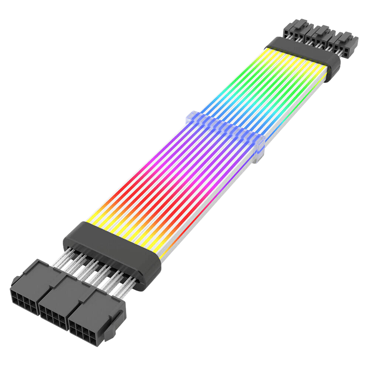 DARKFLASH Motherboard Extender ARGB 6+2-Pin ×3 – Black