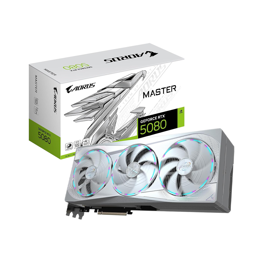 GIGABYTE GeForce RTX 5080 AORUS MASTER ICE OC 16GB GDDR7 Graphics Card
