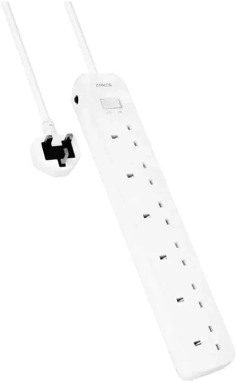 Anker 6-Outlet Power Strip – White