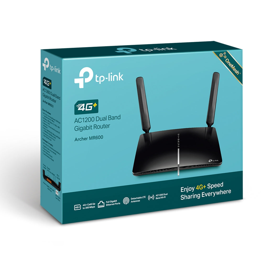 TP-Link Archer MR600 – 4G+ Cat6 AC1200 Dual-Band Gigabit Wireless Router