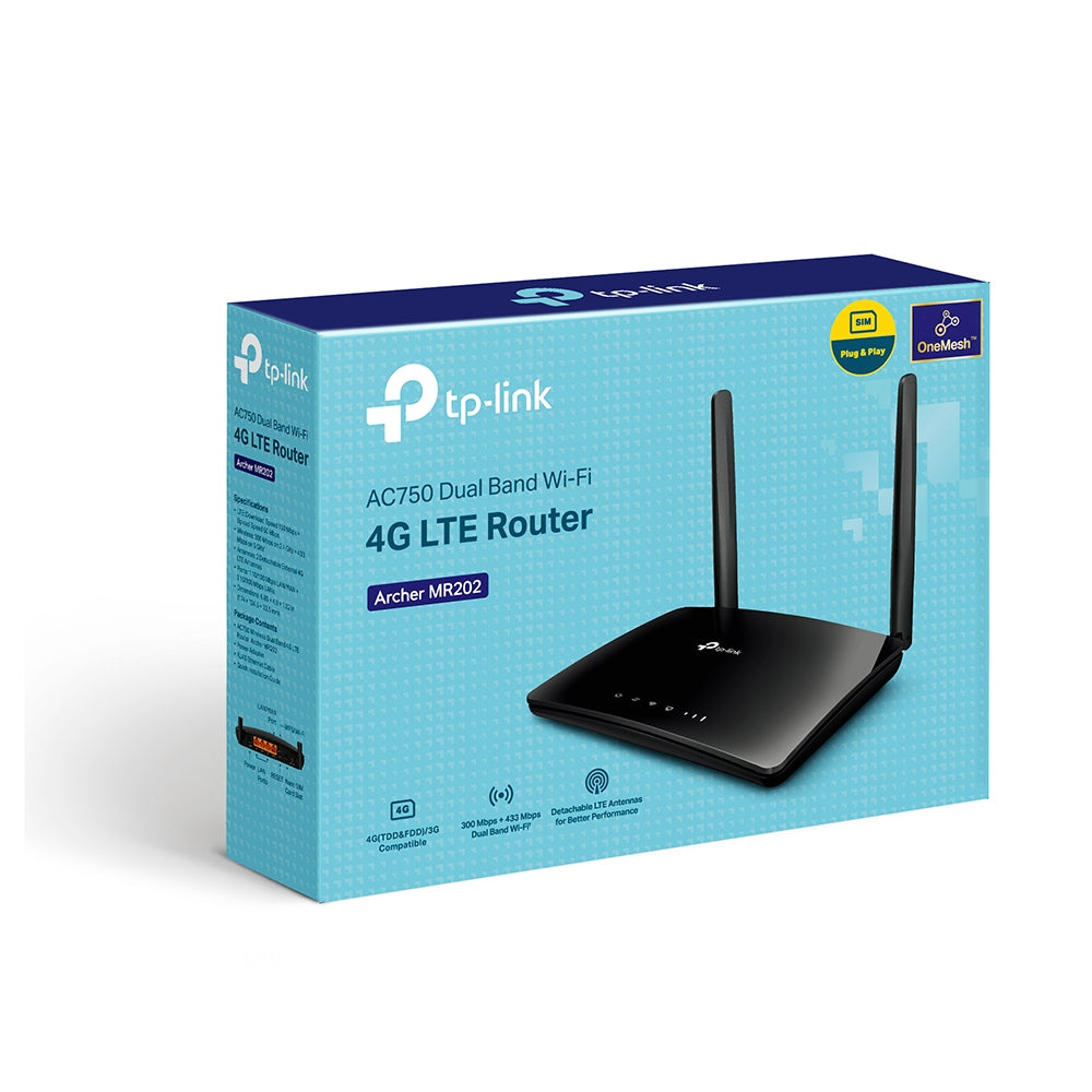 TP-Link Archer MR202 – AC750 Dual-Band 4G LTE Wireless Router