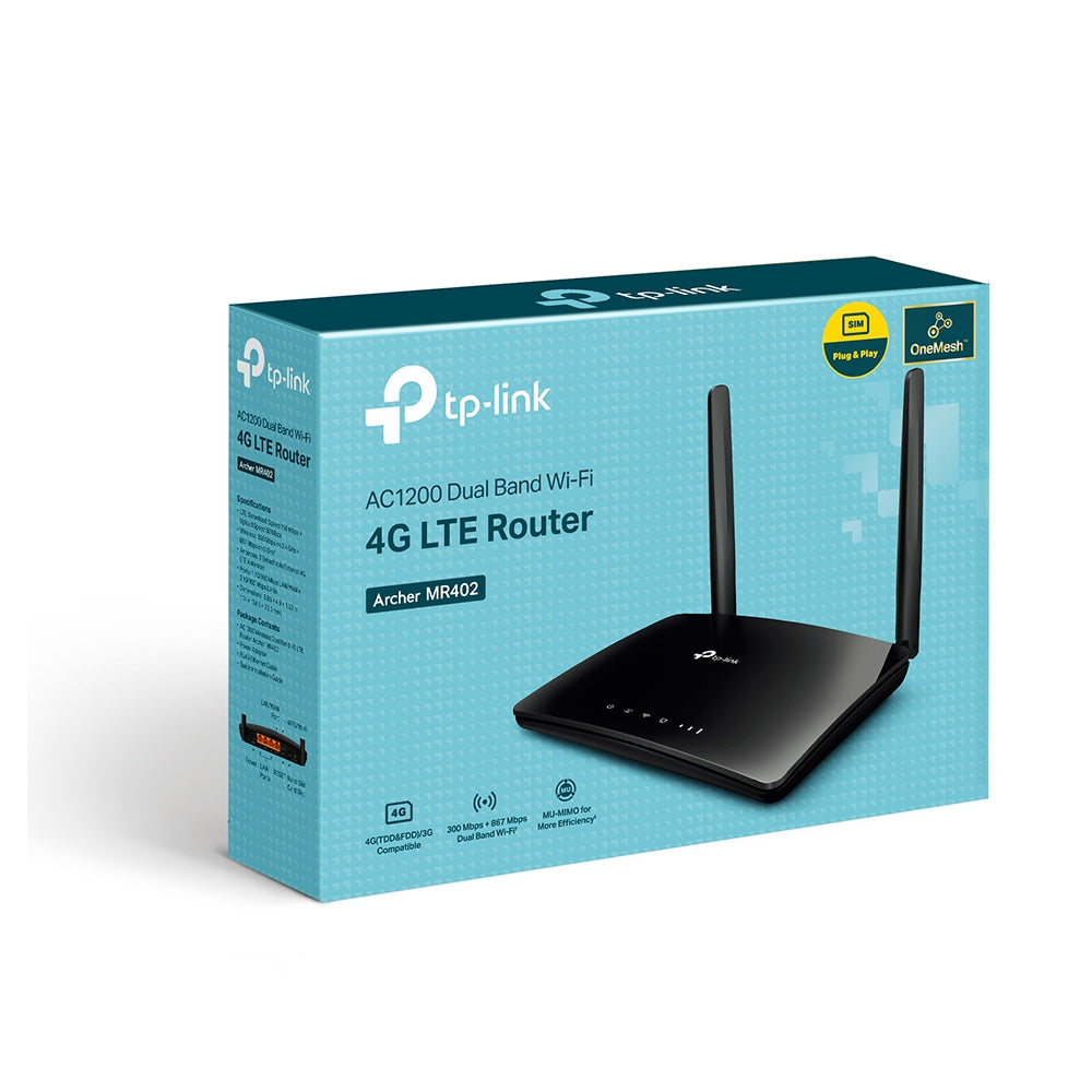 TP-Link Archer MR402 – AC1200 Dual-Band 4G LTE Wireless Router