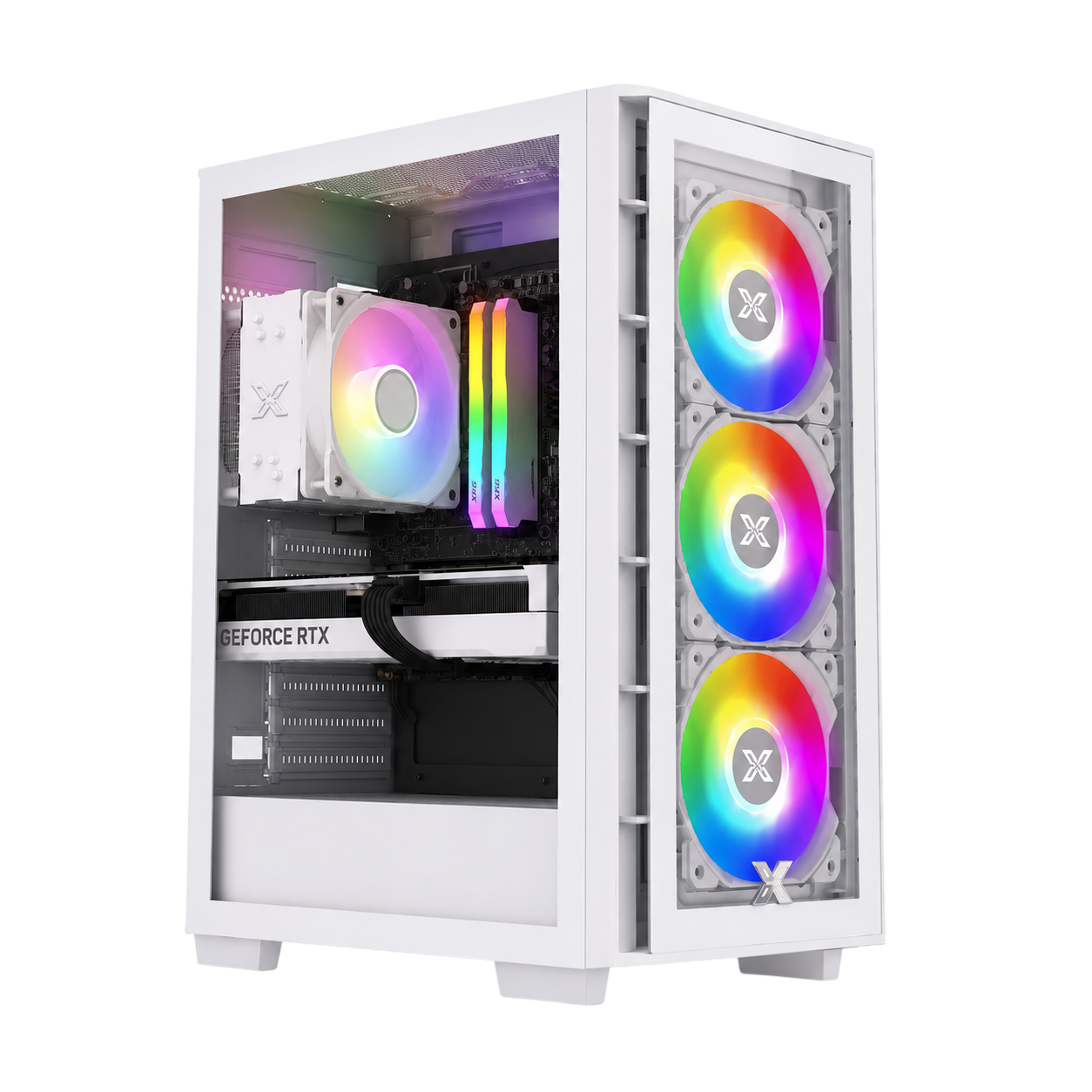 White Gaming PC – Intel Core i7-14700F, RTX 4060 EVO 8GB, 16GB DDR4, 1TB NVMe SSD