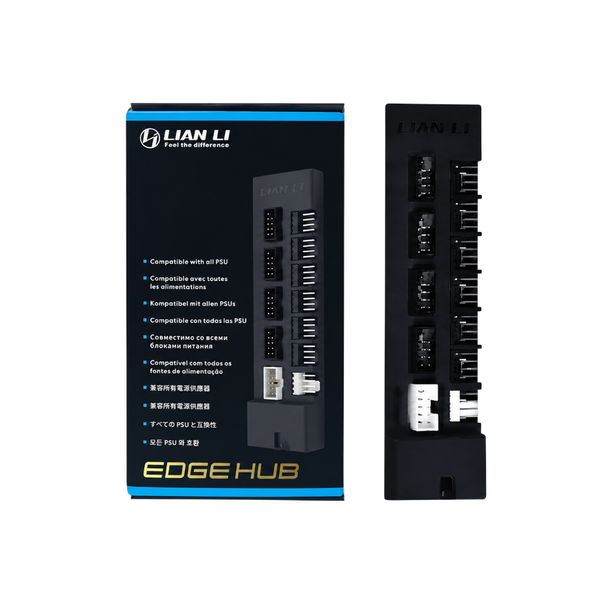 LIAN LI EDGE PSU USB Device Hub Black – USB Expansion Hub for EDGE Power Supplies