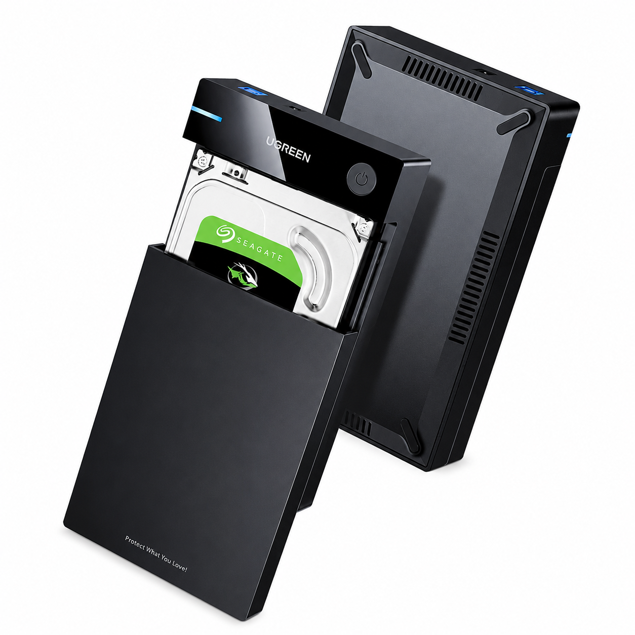UGREEN USB 3.0 to 3.5" SATA External Hard Drive Enclosure – US222 (P/N 50424)