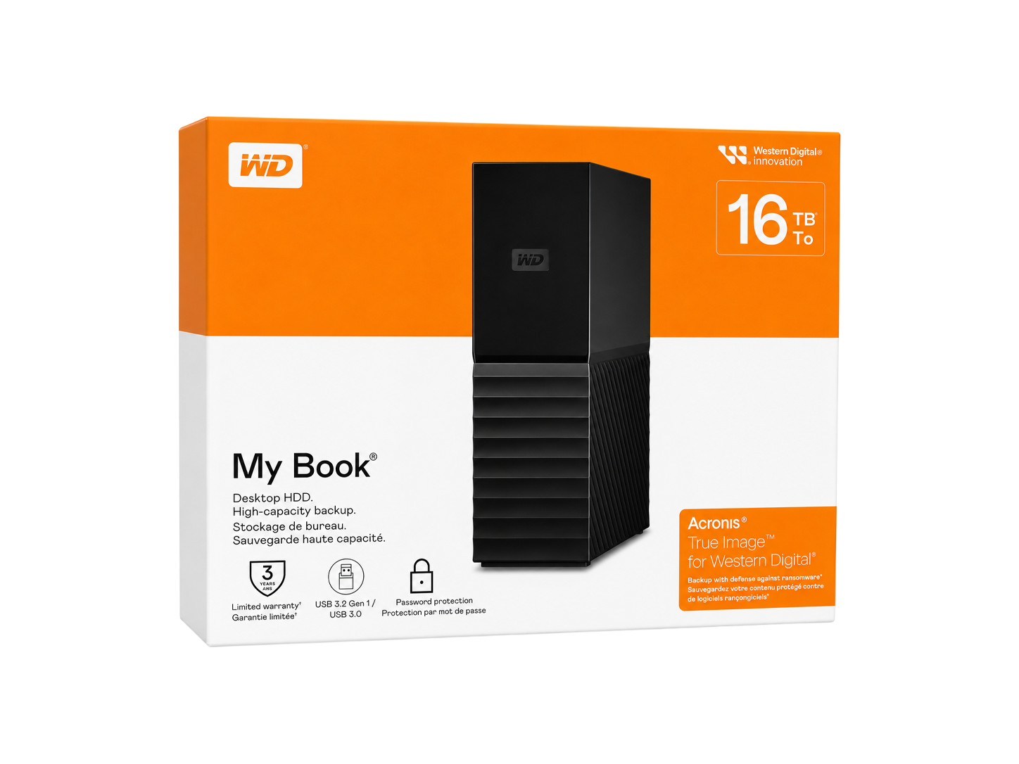 WD My Book 16TB Desktop External Hard Drive