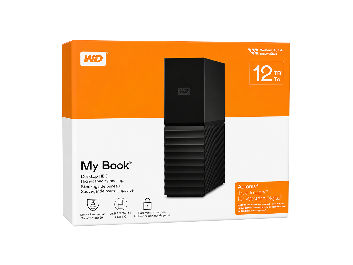 WD My Book 12TB Desktop External Hard Drive