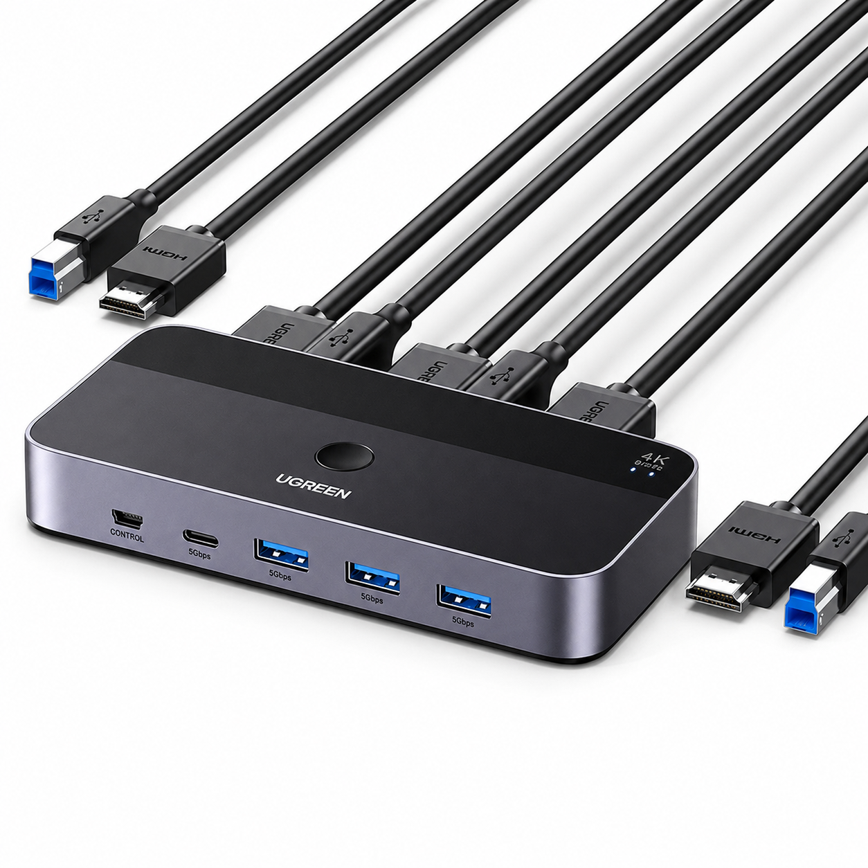UGREEN HDMI KVM Switch 2 In 1 Out – 4K@60Hz, CM664 (P/N 15707)