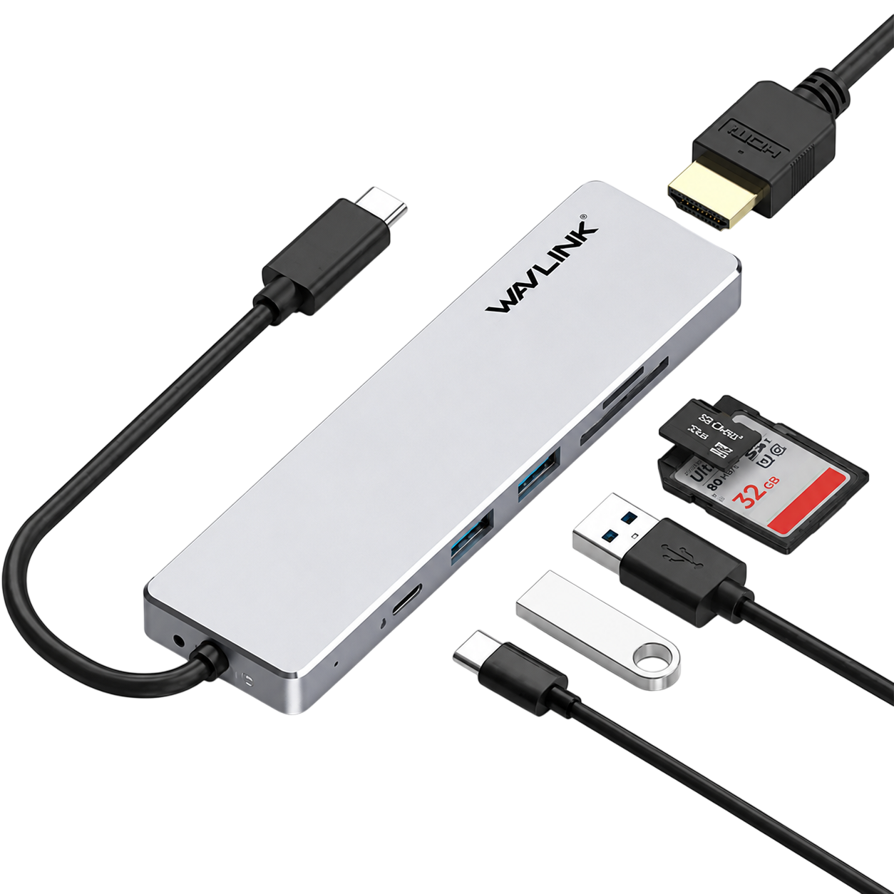 WAVLINK WL-UHP3407 USB-C Mini Dock with HDMI & Gigabit Ethernet