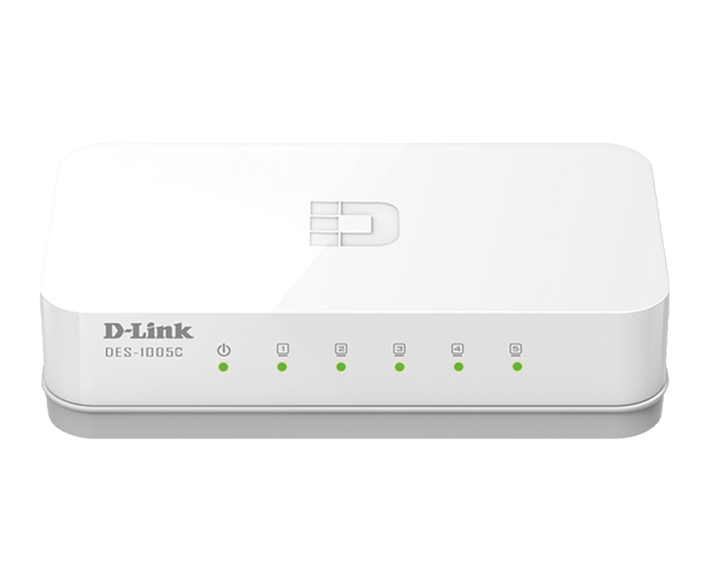 D-Link DES-1005C 5-Port Fast Ethernet Unmanaged Switch