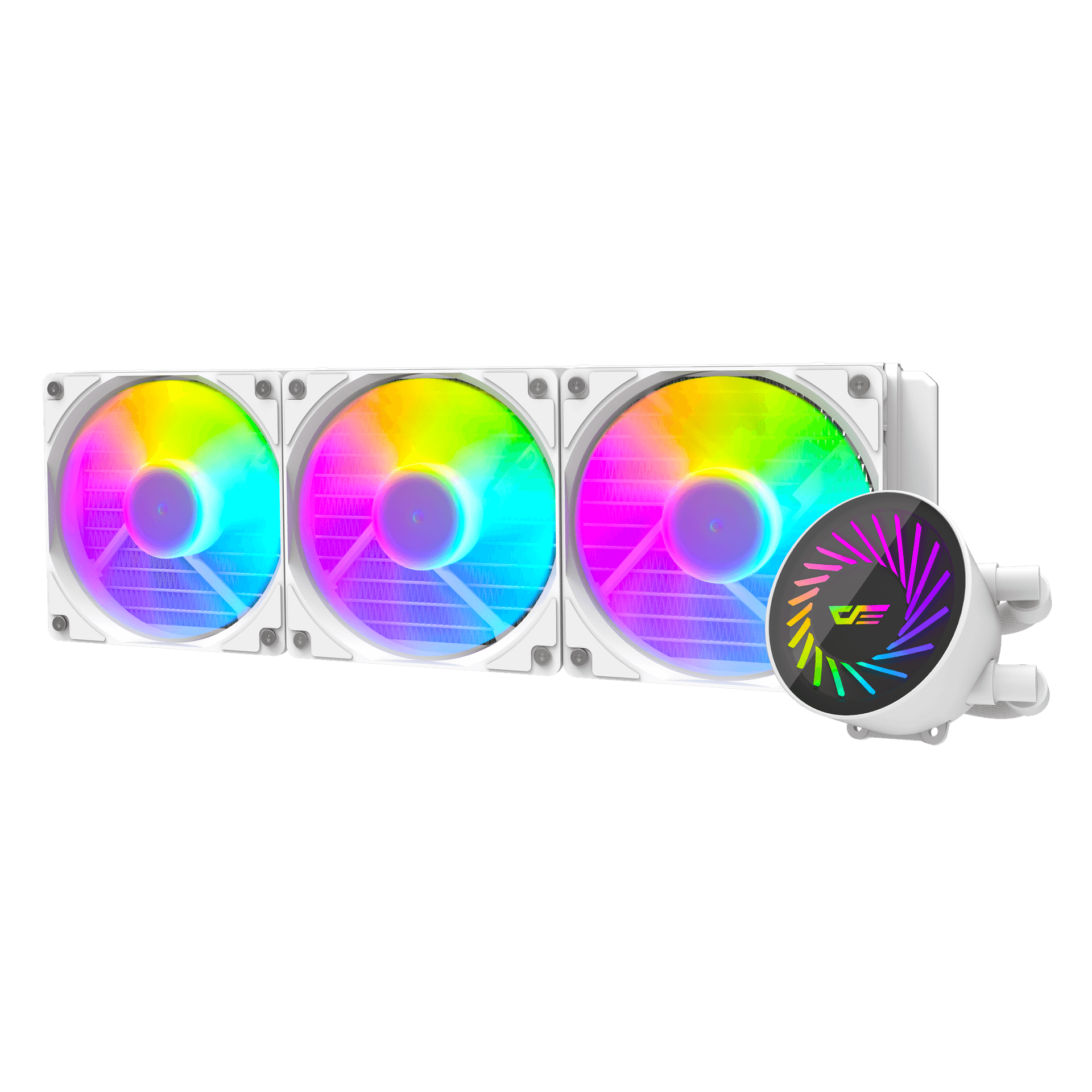 Darkflash Radiant DCS 360 360mm AIO Liquid CPU Cooler – White Edition