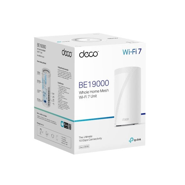 TP-Link Deco BE85 / BE19000 Tri-Band Whole Home Mesh Wi-Fi 7 System
