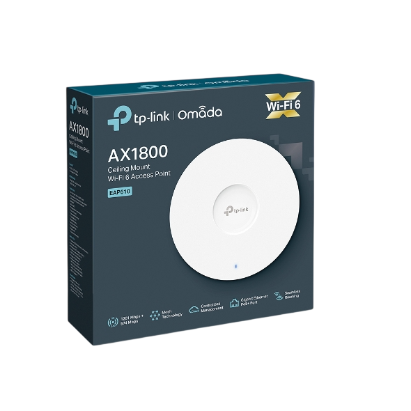 TP-Link EAP610 AX1800 Ceiling Mount Wi-Fi 6 Access Point