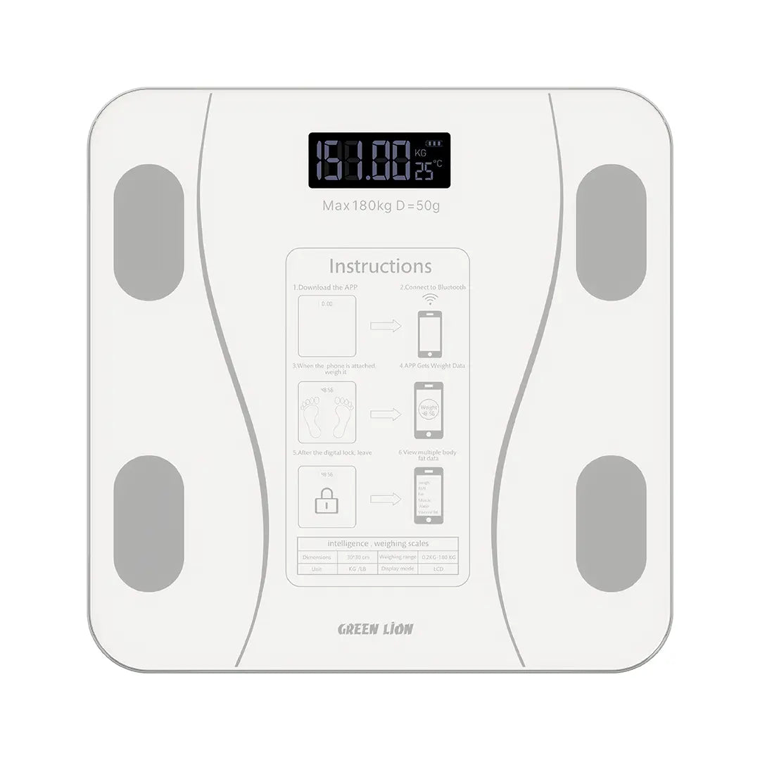 Green Lion GBC-200 Smart Body Fat Scale with Bluetooth – Body Composition Analyzer