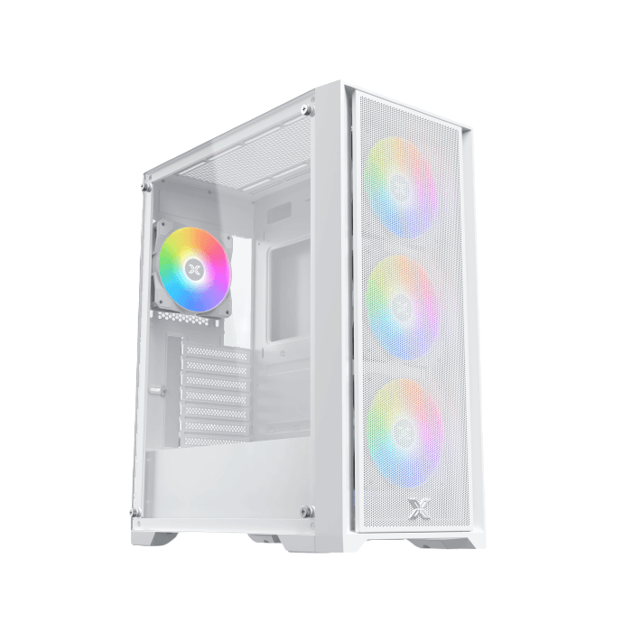 Xigmatek Gaming X II Arctic ATX Mid-Tower Gaming PC Case – White