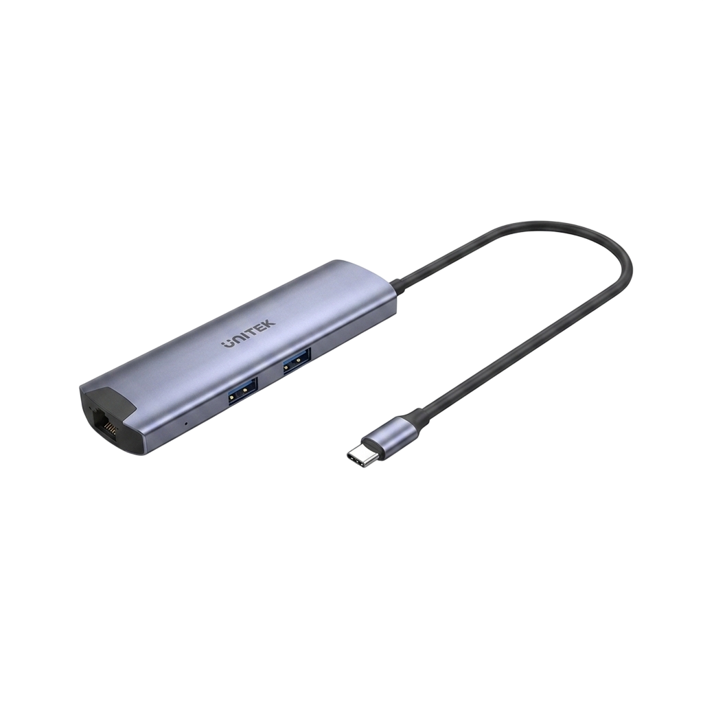 UNITEK UHUB H6+ 6-in-1 USB-C Hub – 5Gbps, 4K HDMI & 100W Power Delivery (H1112F)