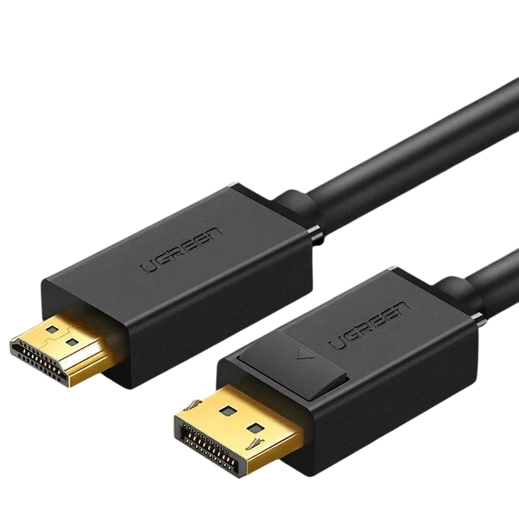 UGREEN DisplayPort (DP) to HDMI Male Cable – 1M Black (DP101 / 10110239)