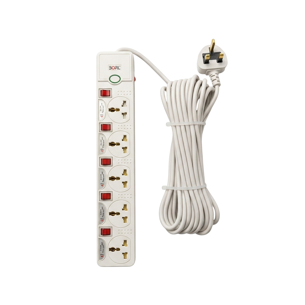 BORL Power Extension 5 Way – 3 Meter