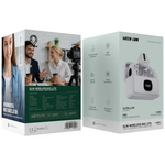 Green Lion GLM Wireless Mic Lite – Universal Type-C / Lightning / 3.5mm AUX Lavalier Microphone (Camera Compatible, White)