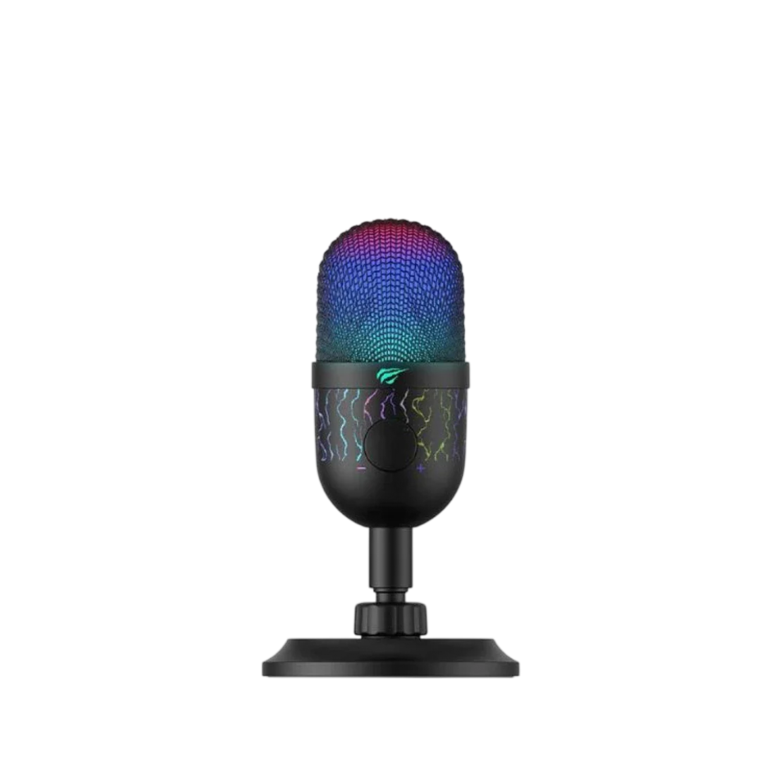 Havit GK52 Live Recording USB Microphone – Black with RGB Lighting