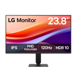 LG 23.8 INCH Full HD IPS Monitor – 120Hz, 1ms MBR, HDR10, sRGB 99% 24U411A-B.AMAQ
