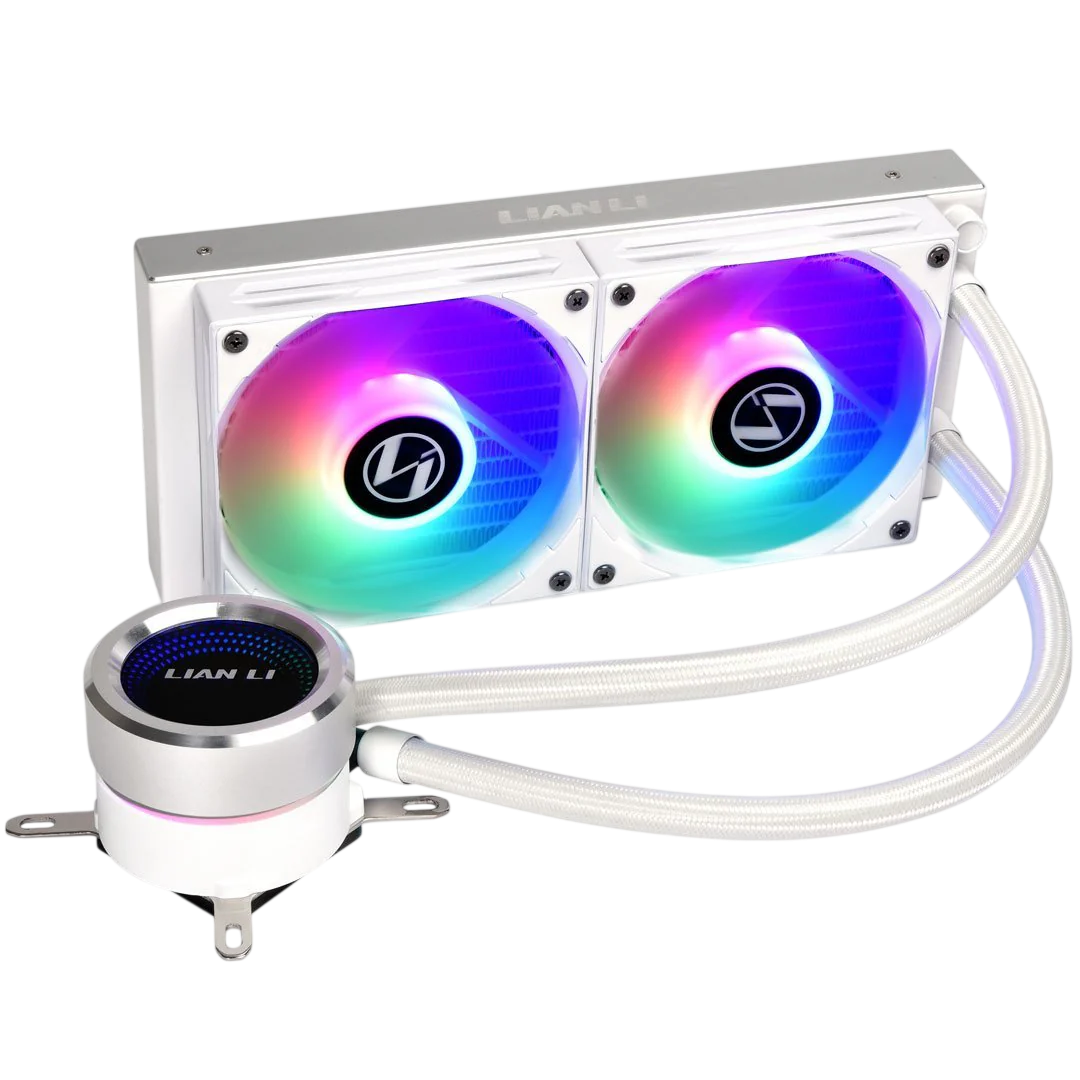 LIAN LI Galahad AIO 240mm Liquid CPU Cooler – White