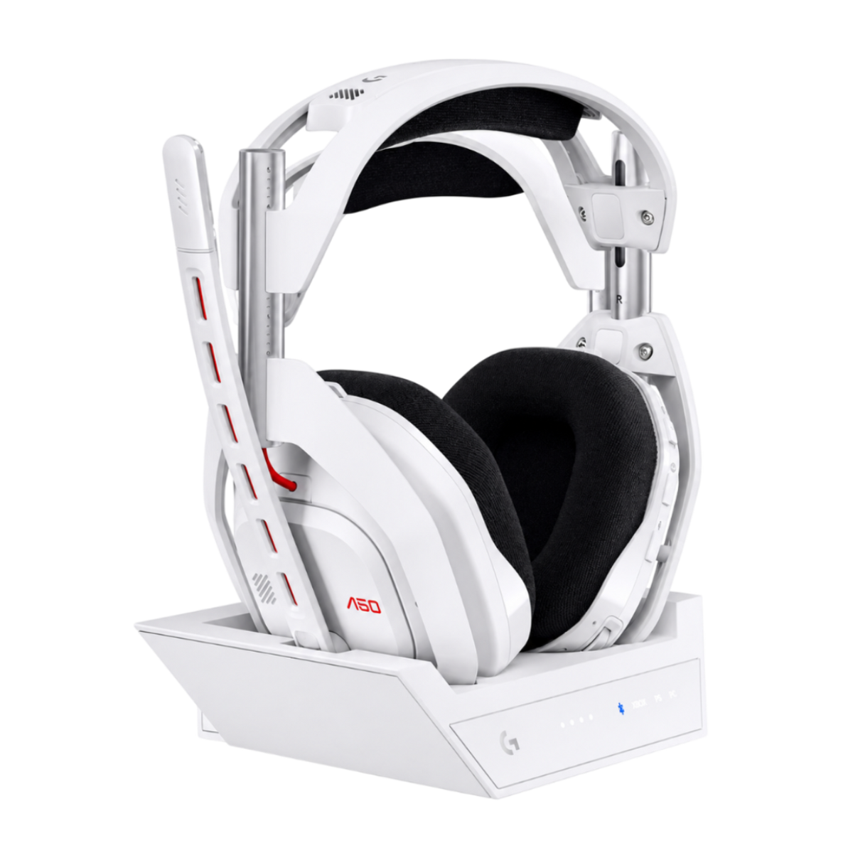 Logitech ASTRO A50 Wireless Gaming Headset with Base Station – LIGHTSPEED Dolby Audio (White)