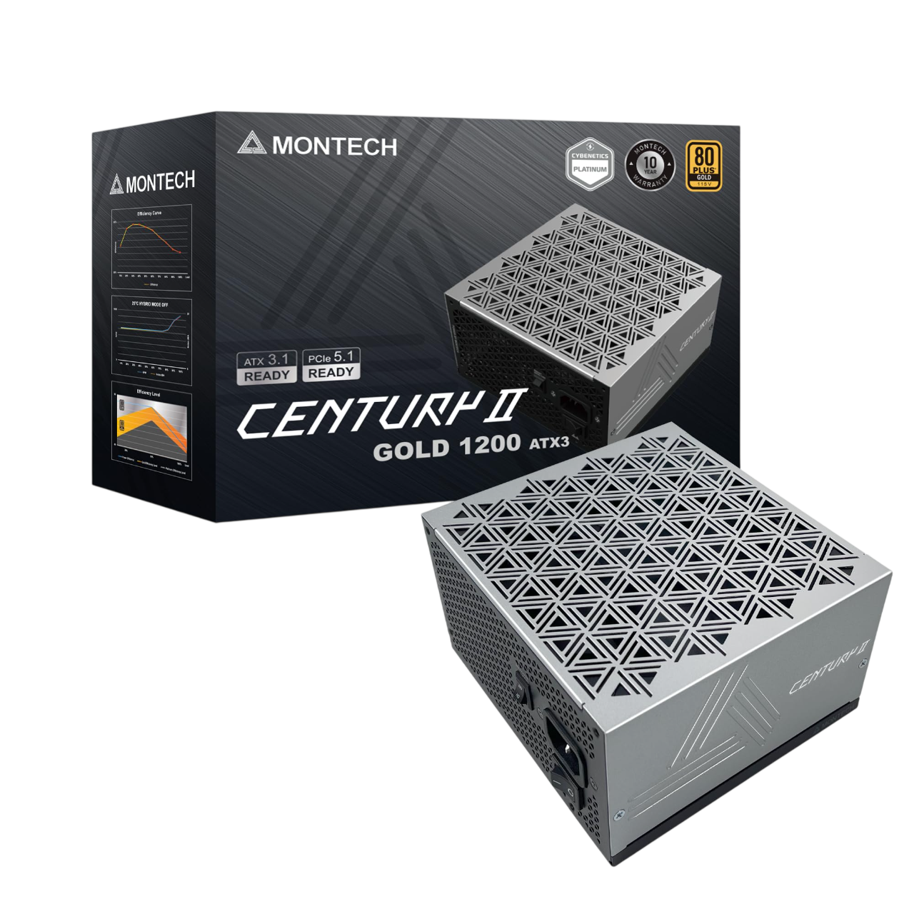 MONTECH CENTURY II 1200W High-End ATX Gaming Power Supply