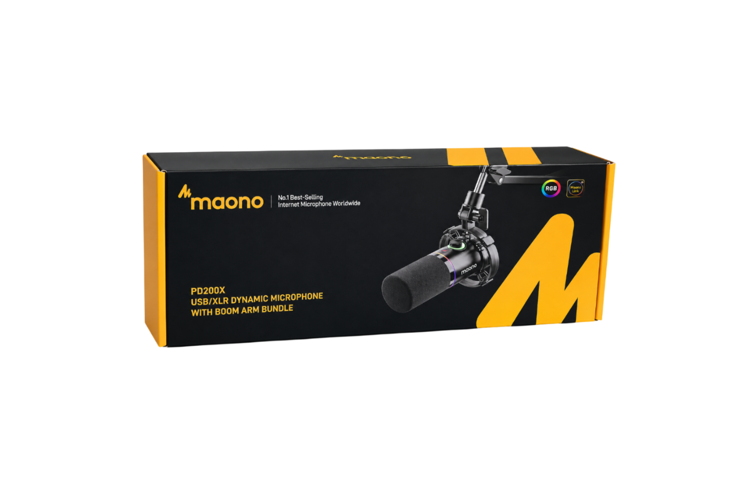 Maono PD200X USB & XLR Dynamic RGB Microphone