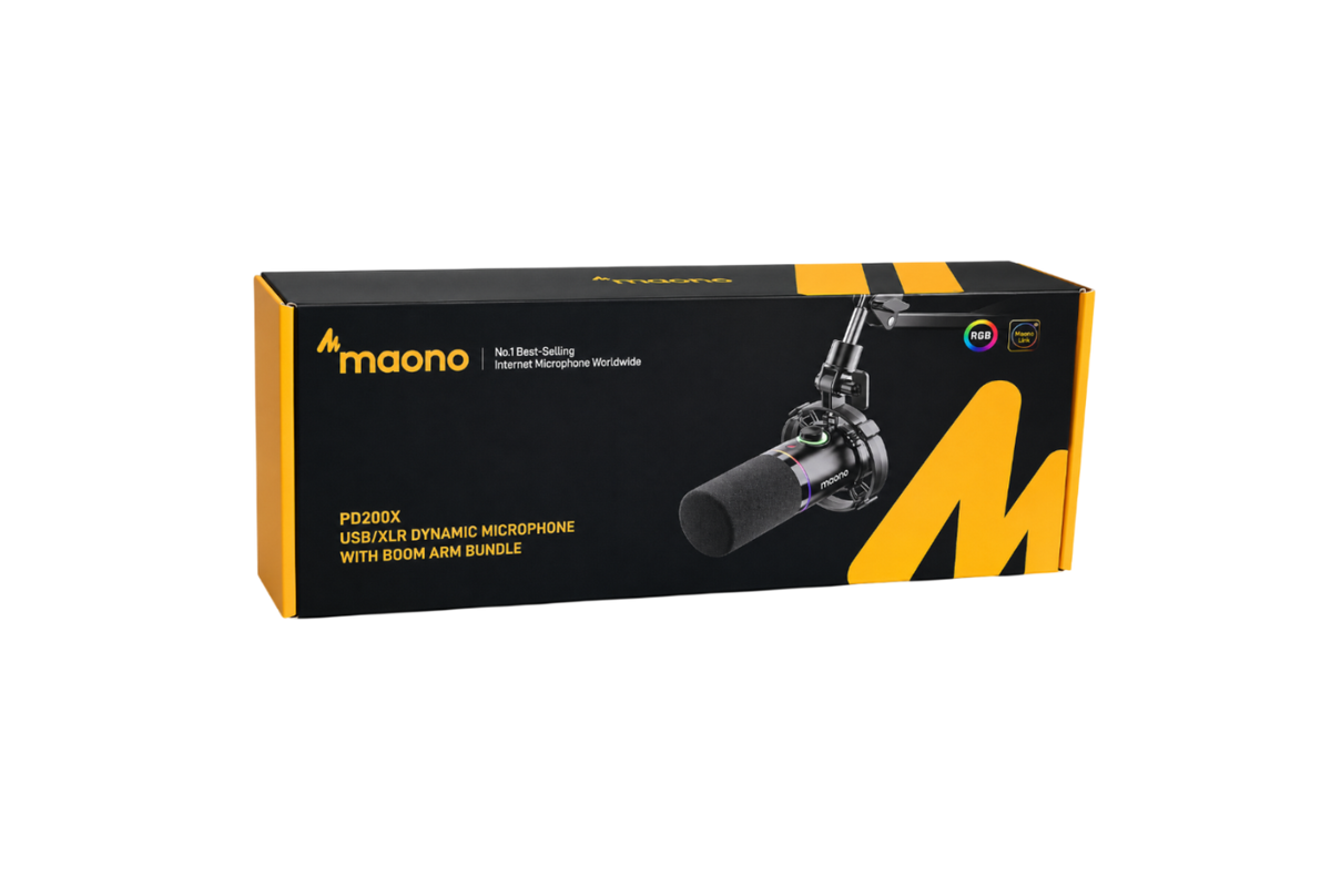 Maono PD200X USB & XLR Dynamic RGB Microphone
