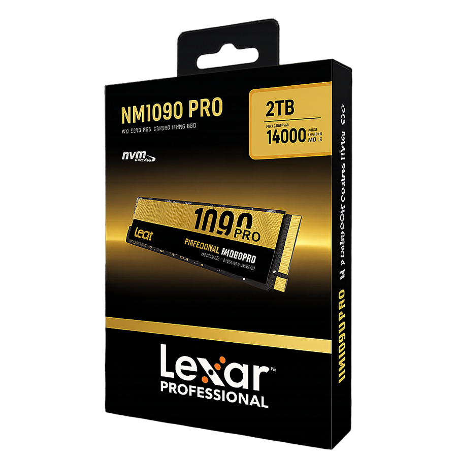 Lexar NM1090 PRO 2TB PCIe Gen5 x4 NVMe M.2 2280 SSD – Up to 14,000MB/s