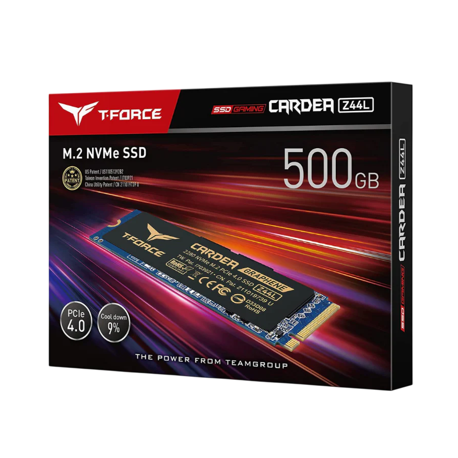T-FORCE CARDEA Z44L 500GB M.2 PCIe Gen4 NVMe SSD