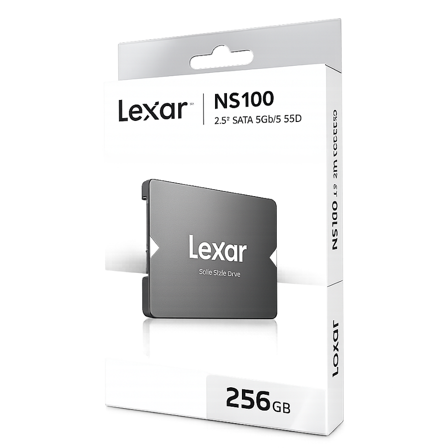 Lexar NS100 256GB SSD – 2.5” SATA III (6Gb/s) Solid State Drive