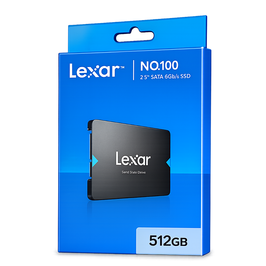 Lexar NQ100 512GB SSD – 2.5” SATA III (6Gb/s) Solid State Drive