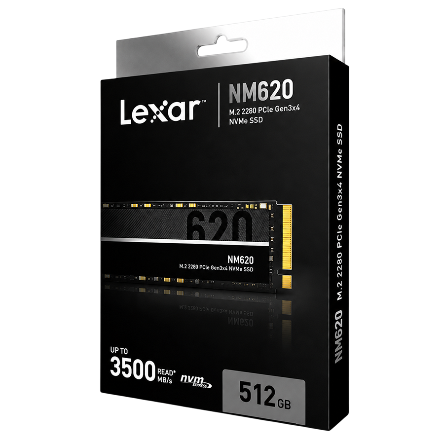 LEXAR NM620 512GB M.2 2280 PCIe Gen 3×4 NVMe SSD