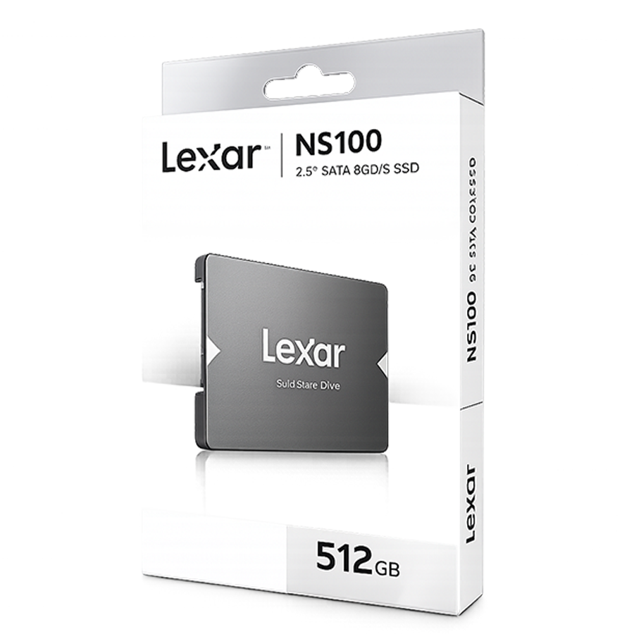 Lexar NS100 512GB SSD – 2.5” SATA III (6Gb/s) Solid State Drive